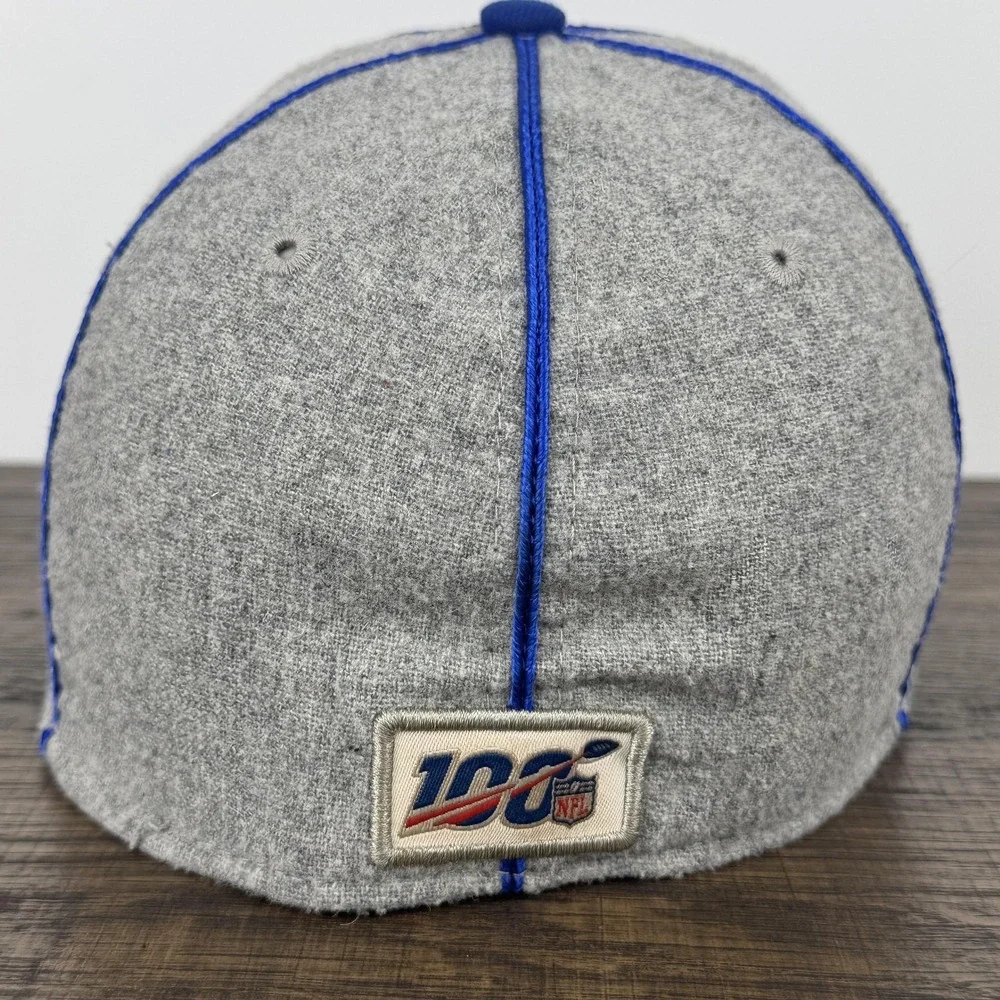 New York Giants Hat‎ Cap Fitted Mens Medium Gray NFL Football 39THIRTY New Era - Picture 4 of 7